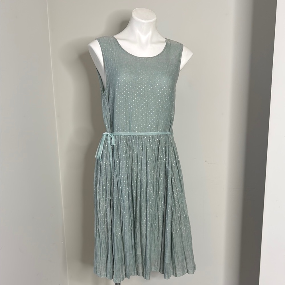 Tilla Made in India Swiss Dot Dress size large Like New
